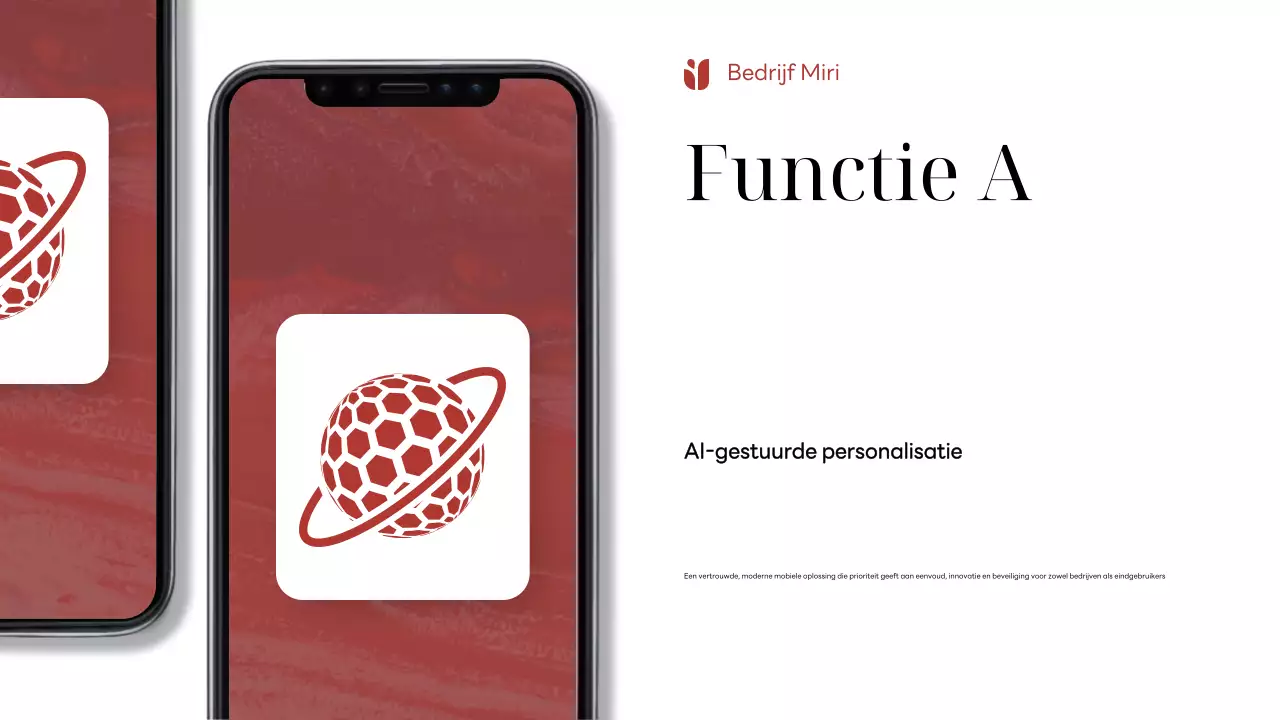 Rode moderne mobiele advertentie
