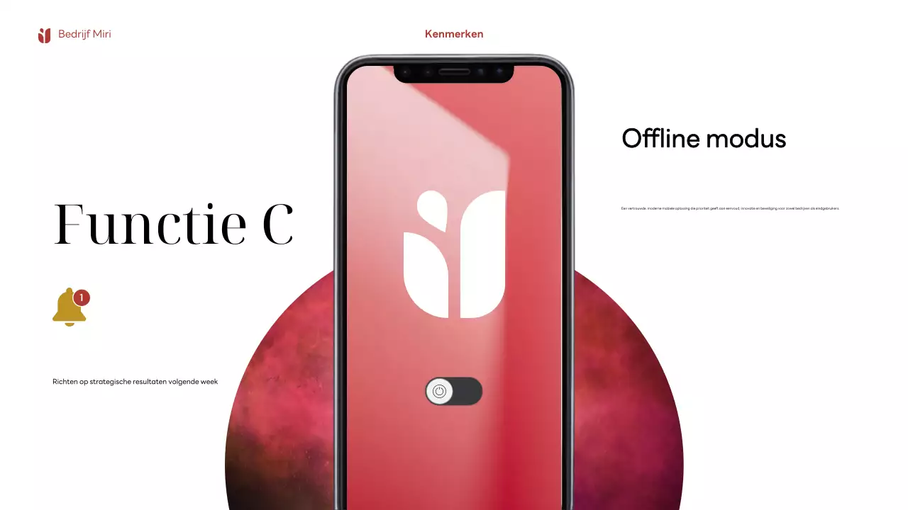 Rode moderne mobiele advertentie