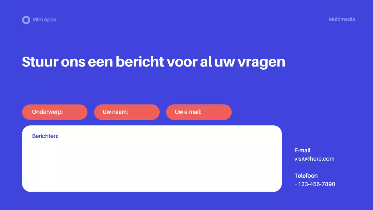 Blue Modern App Promotie