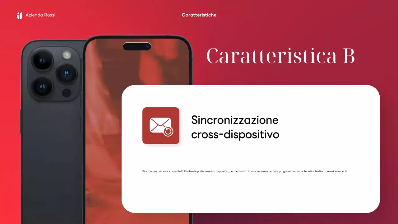 Pubblicità mobile moderna rossa