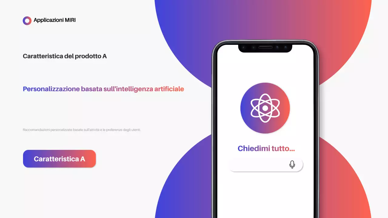 Promozione dell'App Moderna Blu