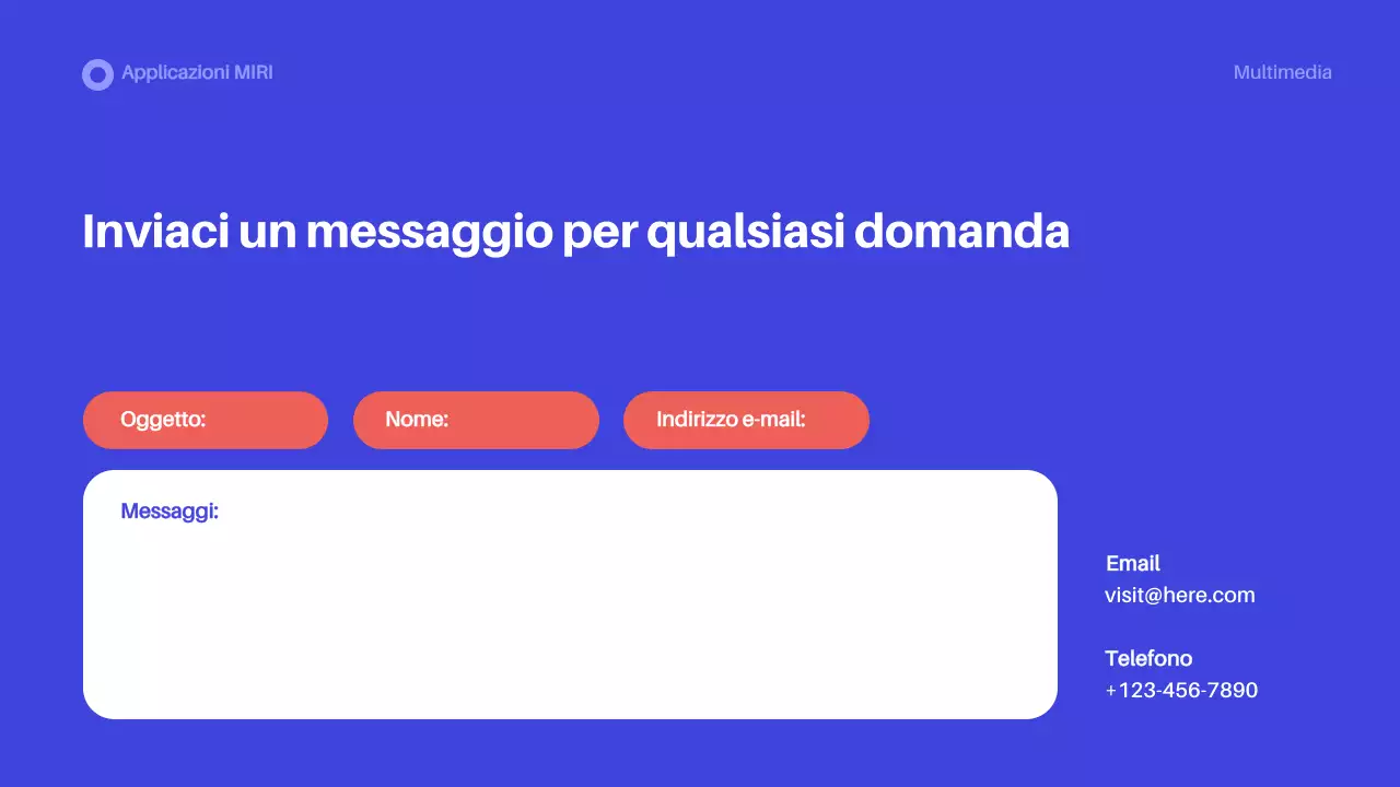 Promozione dell'App Moderna Blu