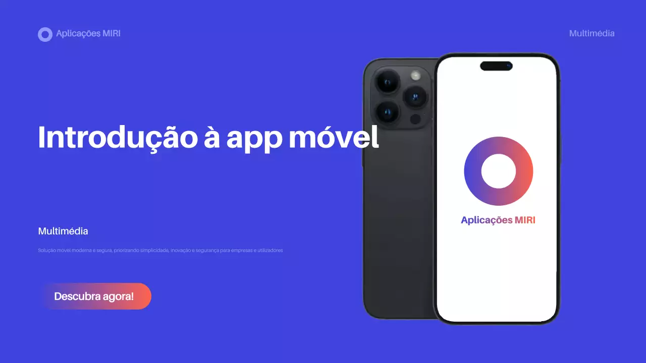 Promoção da aplicação Blue Modern
