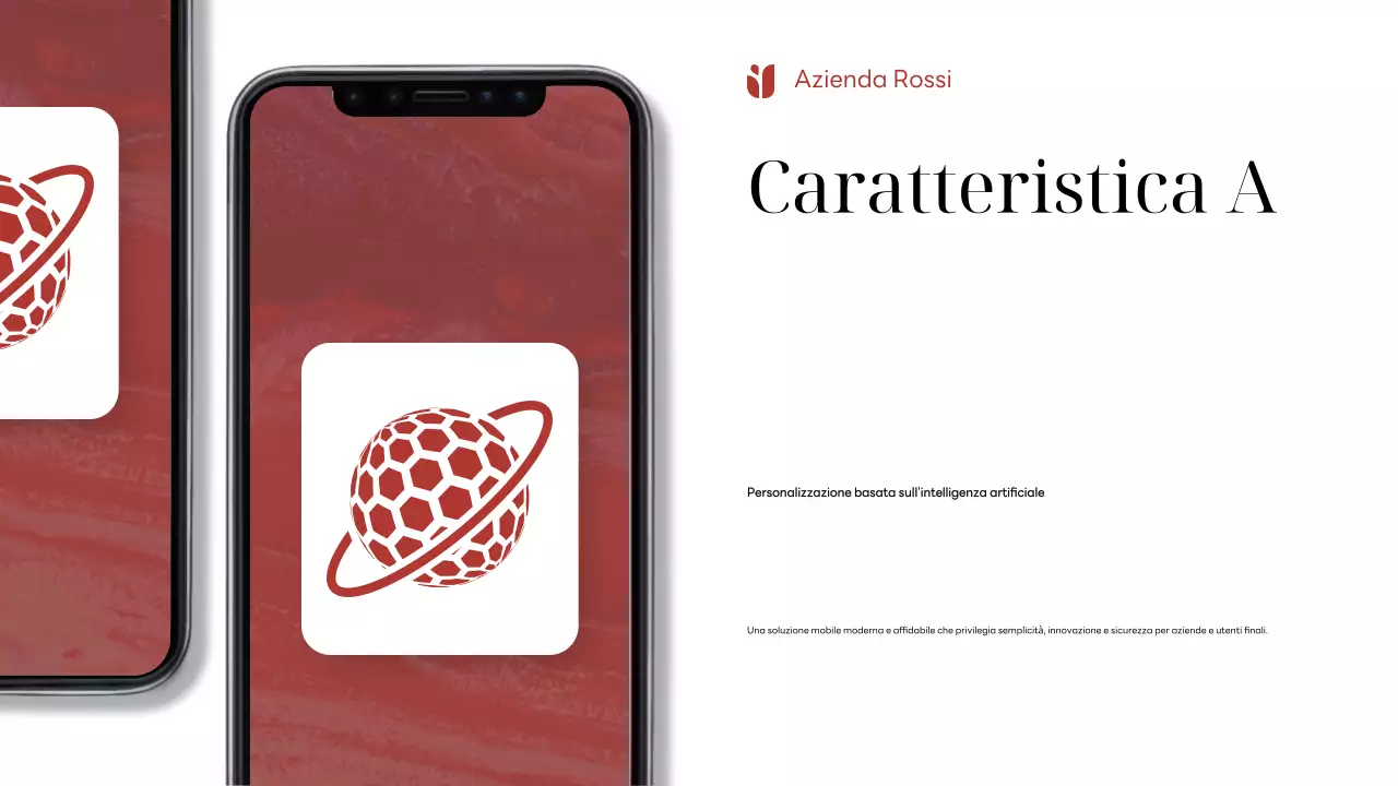 Pubblicità mobile moderna rossa