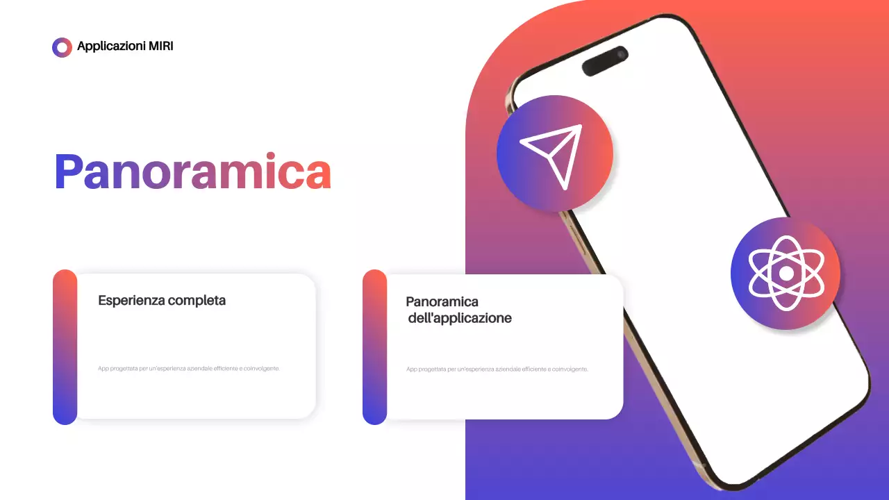 Promozione dell'App Moderna Blu