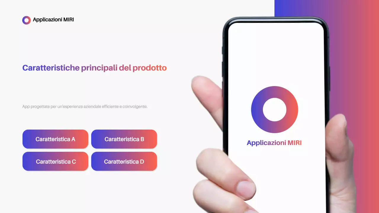 Promozione dell'App Moderna Blu