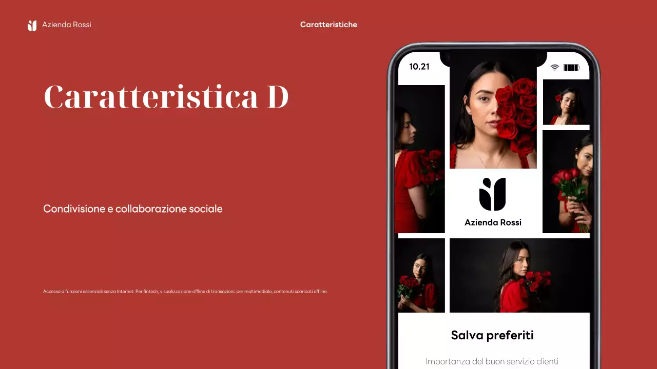 Pubblicità mobile moderna rossa