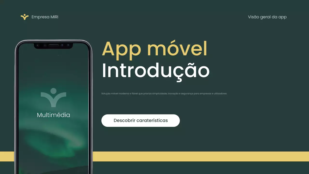 Introdução à aplicação Green Modern