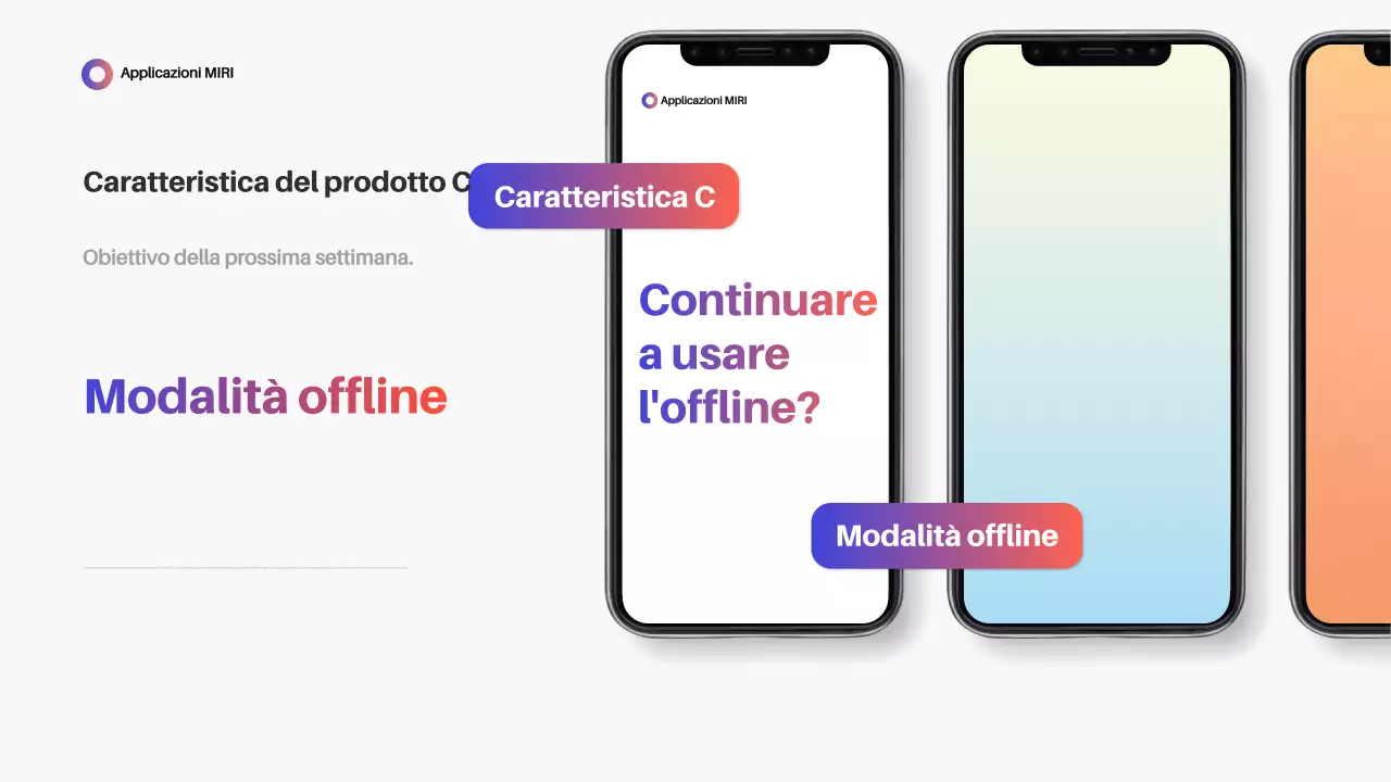 Promozione dell'App Moderna Blu