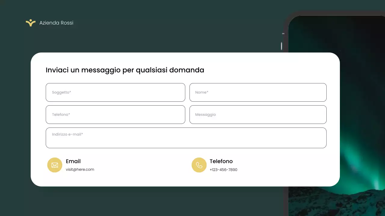 Introduzione all'applicazione Green Modern