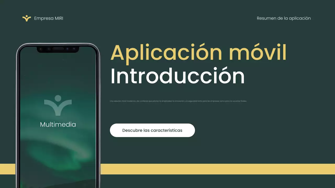 Green Modern App Introducción