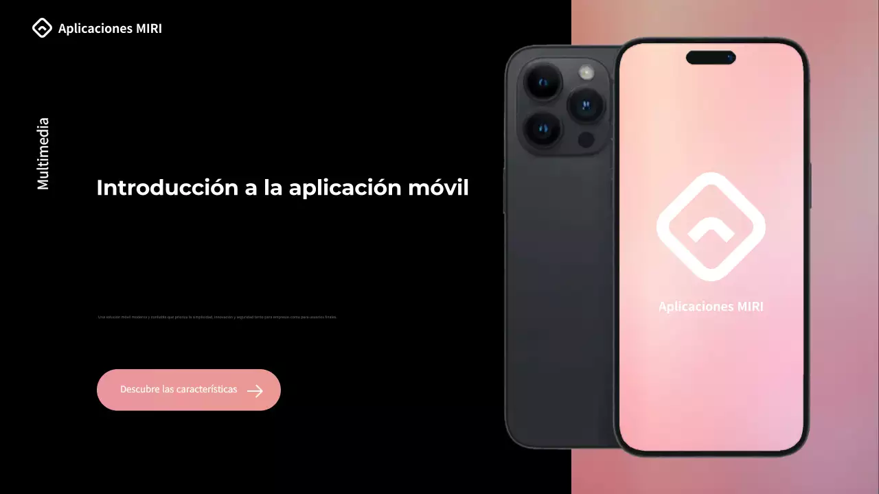 Anuncio de presentación de Black Modern Mobile