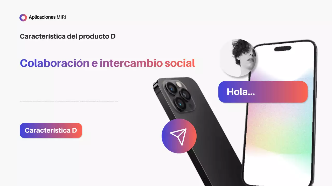 Promoción de la aplicación Blue Modern