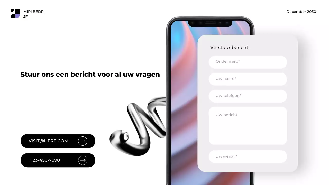 Zwart Modern Tech Promotie