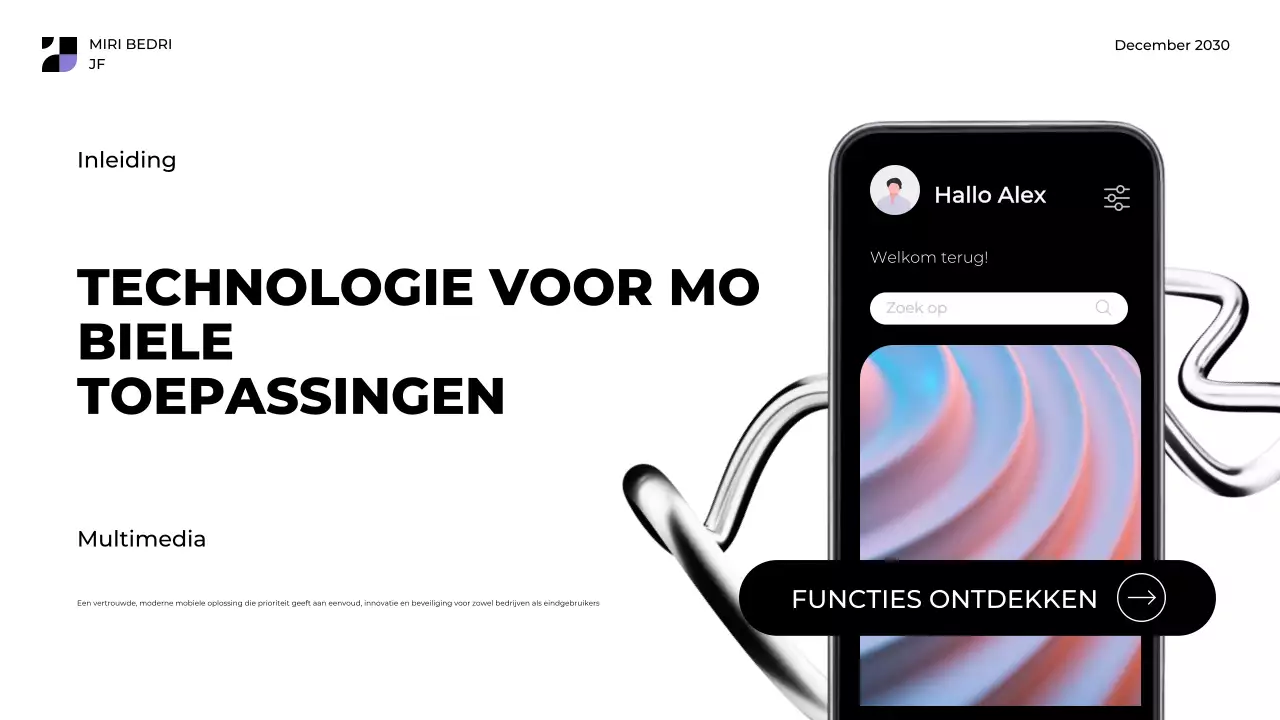 Zwart Modern Tech Promotie