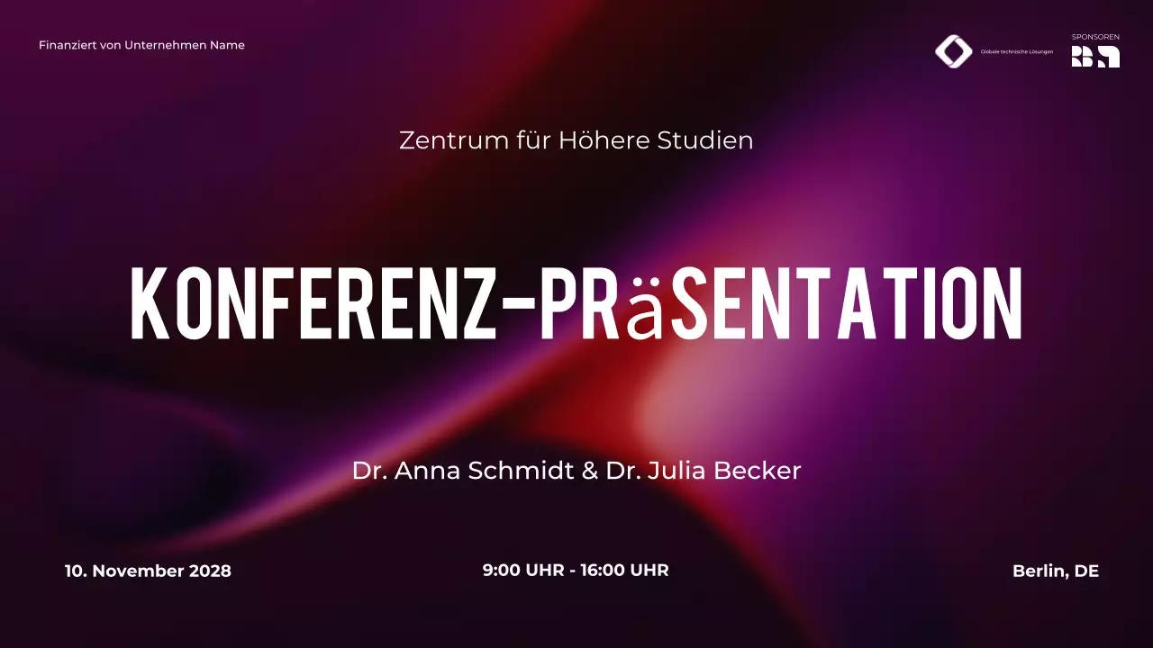 Ankündigung der Purple Modern Konferenz