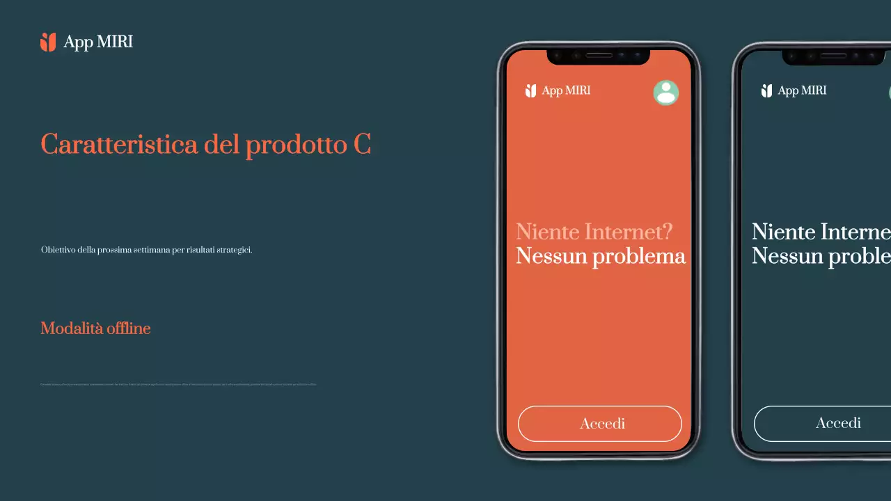 Promozione dell'app moderna arancione