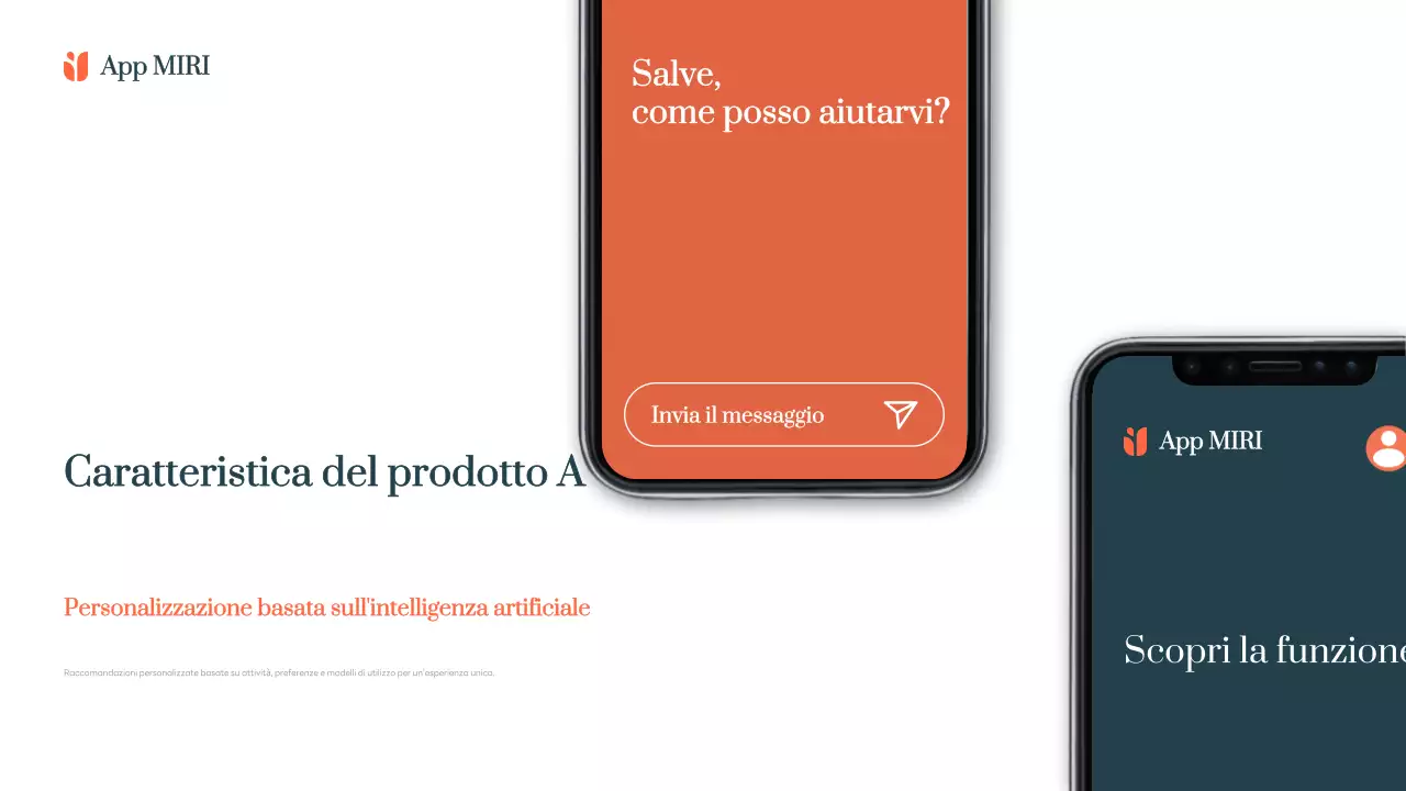 Promozione dell'app moderna arancione