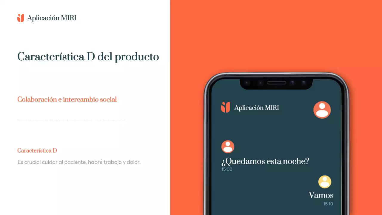 Promoción de la aplicación Orange Modern