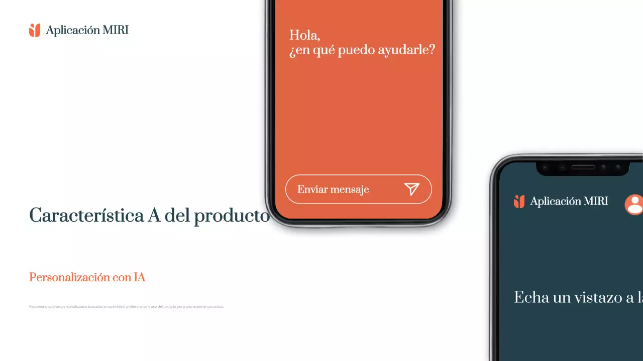 Promoción de la aplicación Orange Modern