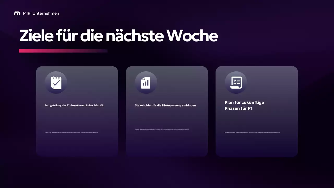 Lila Moderner Geschäftsbericht