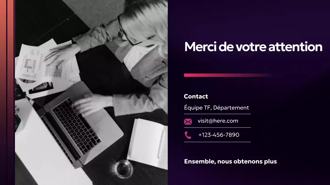 Rapport d'activité moderne pourpre