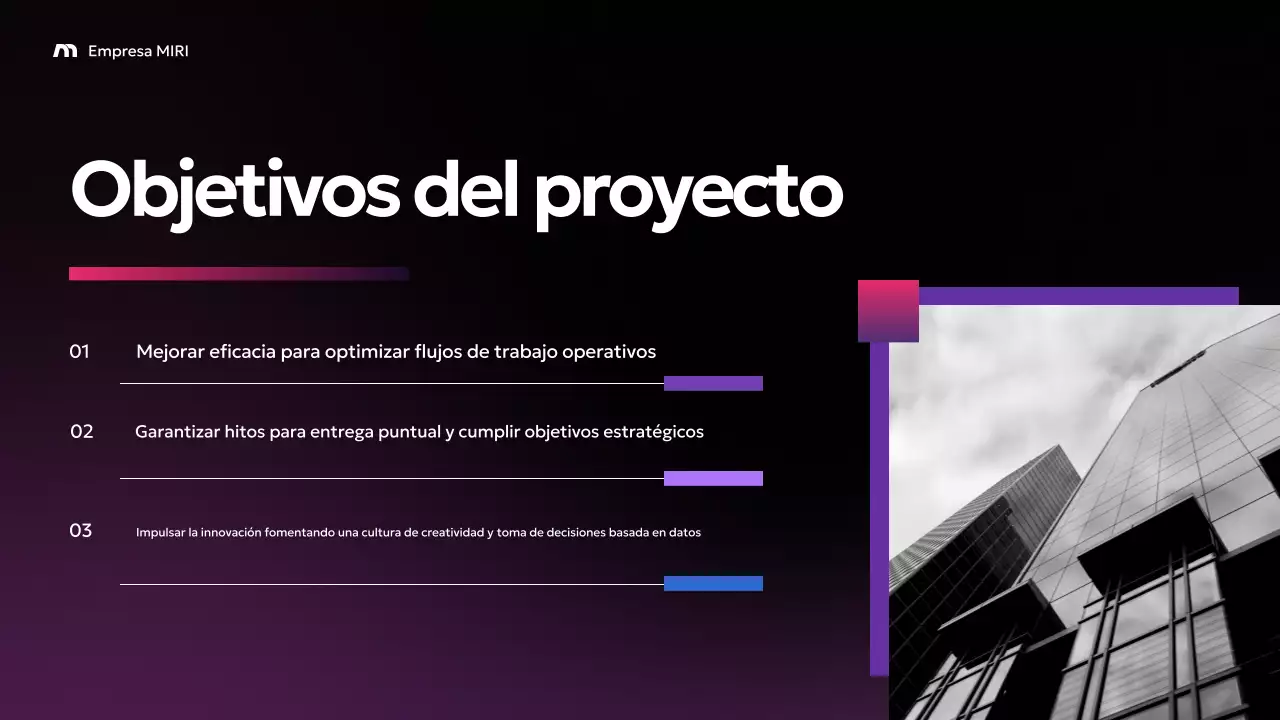 Informe Purple Modern Business