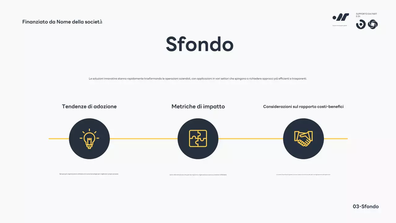 Annuncio della conferenza Blue Modern