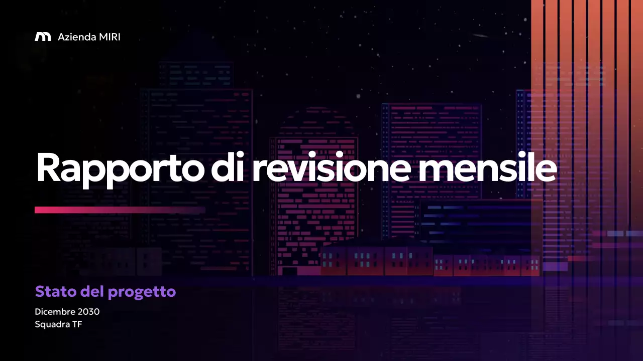 Rapporto di business moderno viola