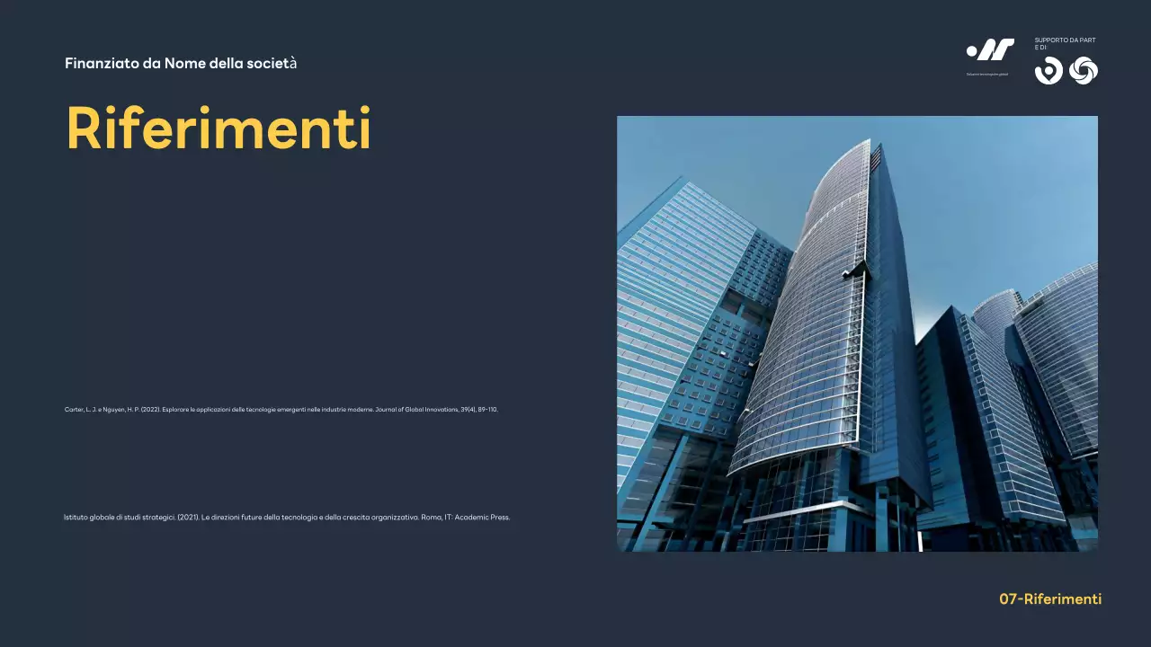 Annuncio della conferenza Blue Modern