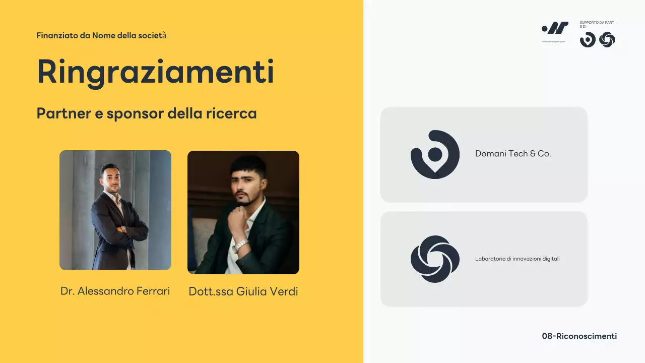 Annuncio della conferenza Blue Modern