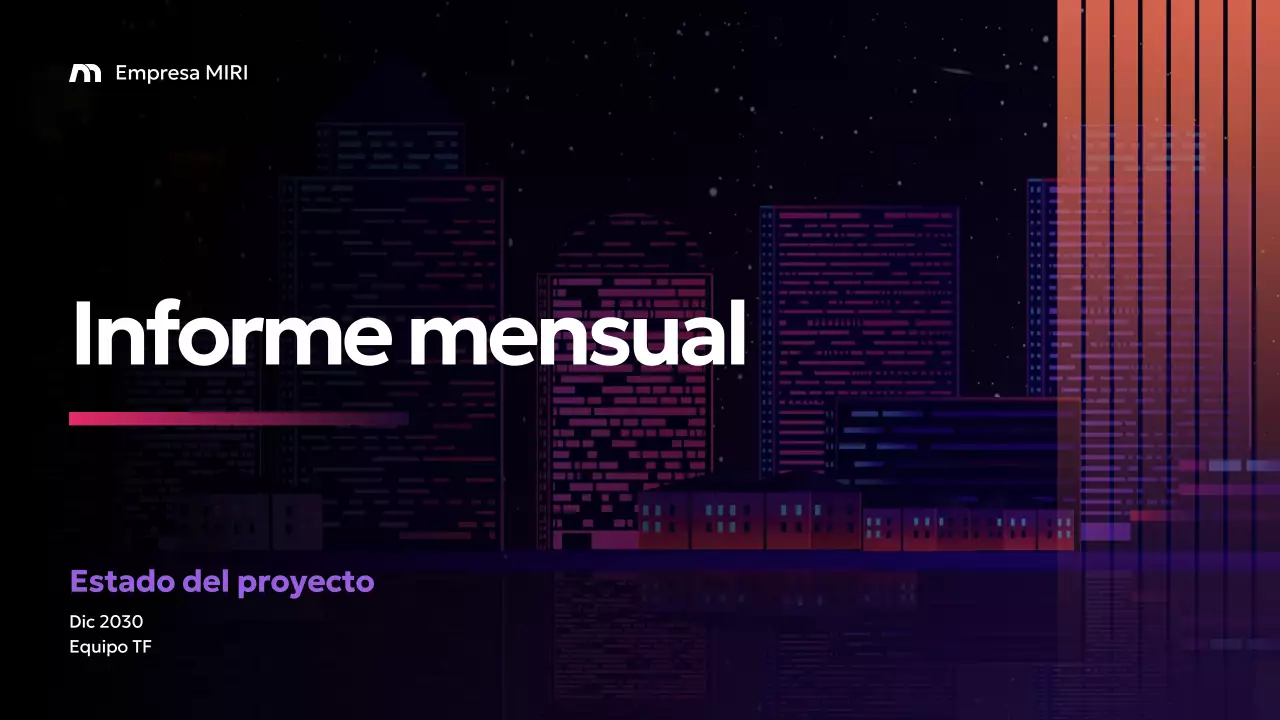 Informe Purple Modern Business