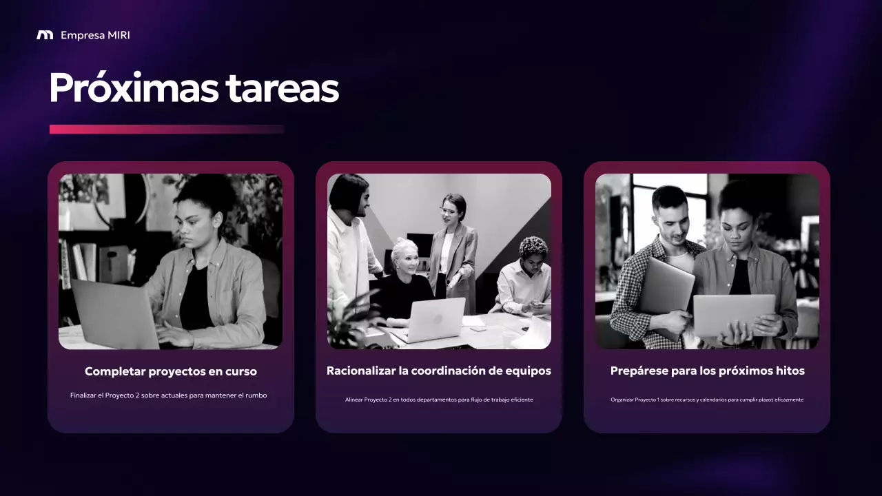 Informe Purple Modern Business