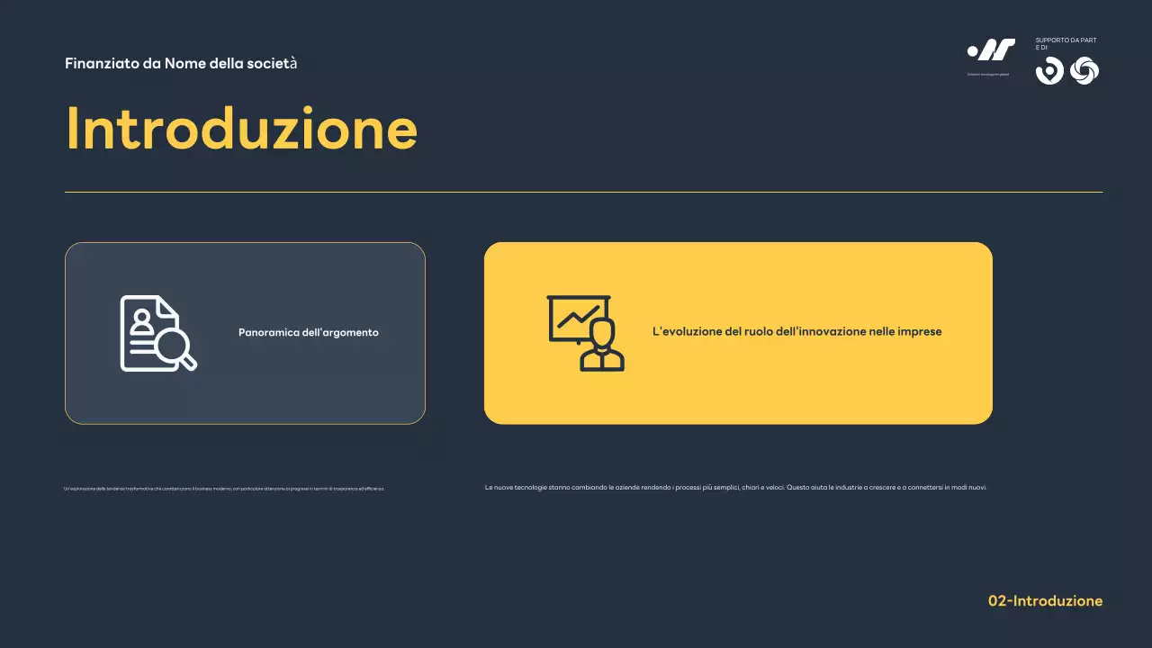 Annuncio della conferenza Blue Modern