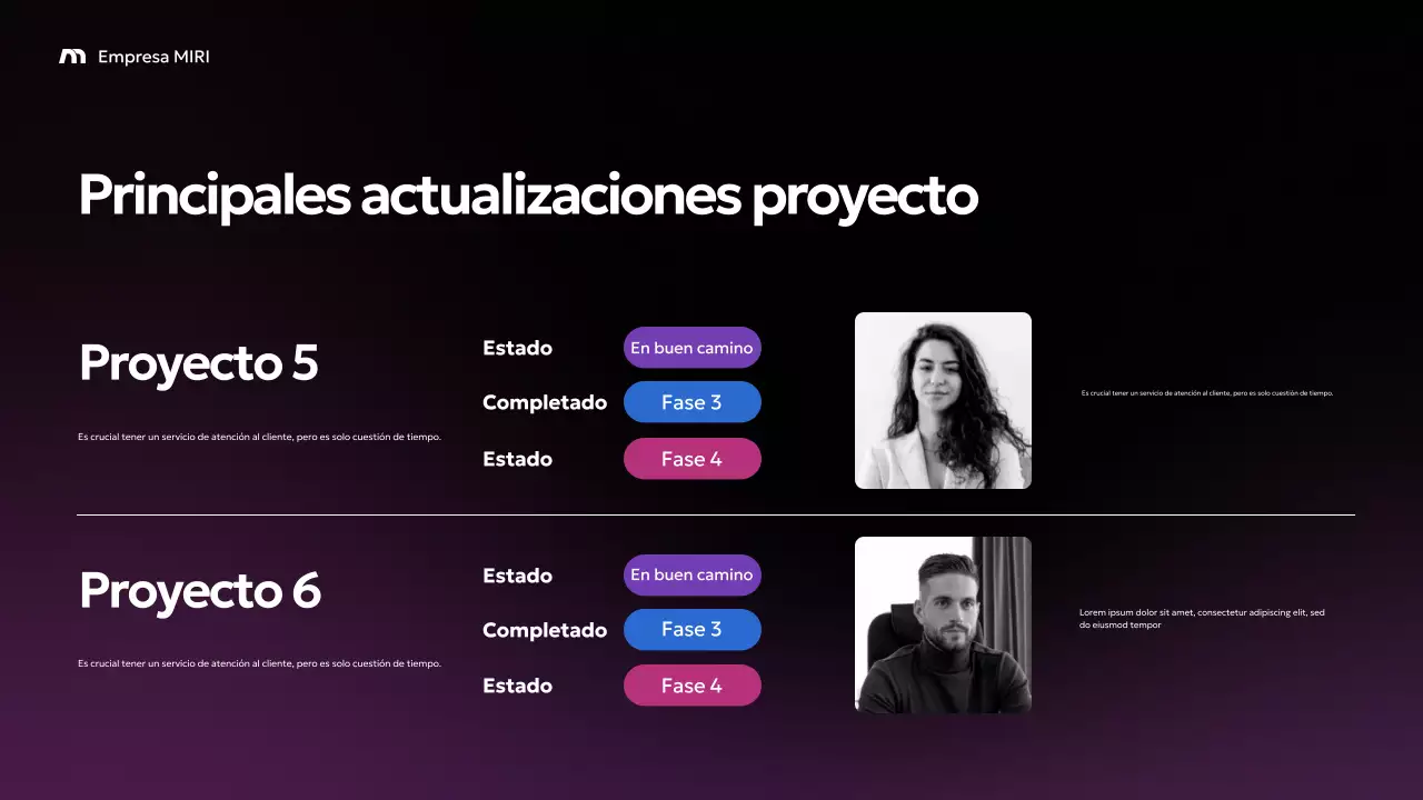 Informe Purple Modern Business