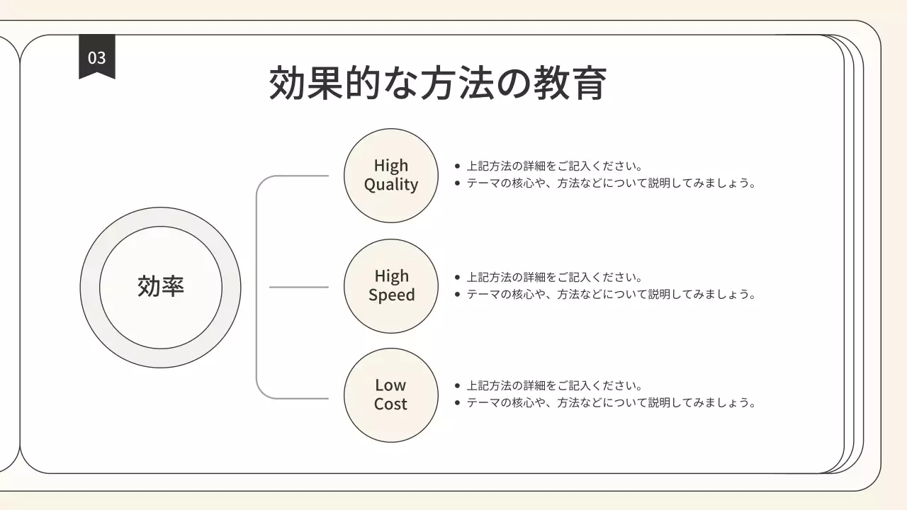 ベージュ シンプル 企業 資料 プレゼンテーション