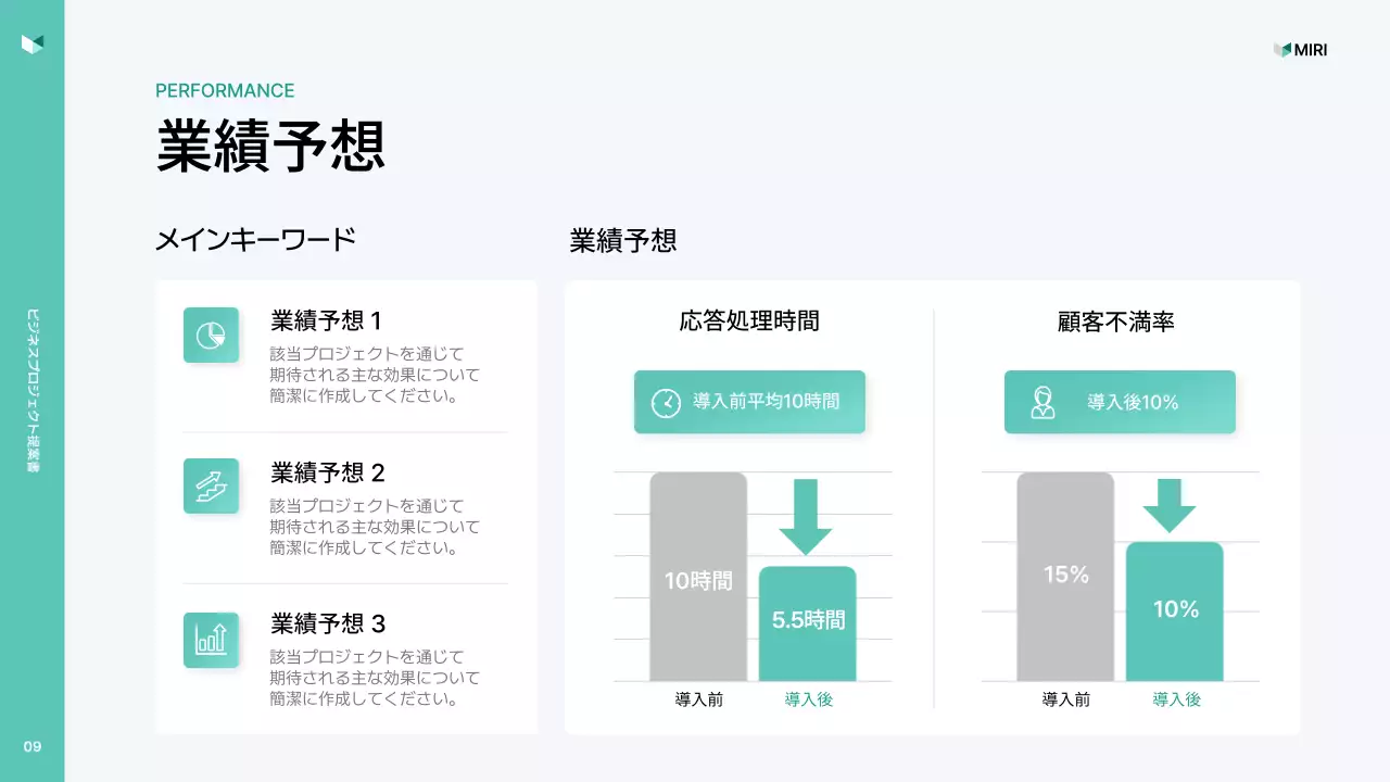 ミント モダン ビジネス 提案書 プレゼンテーション