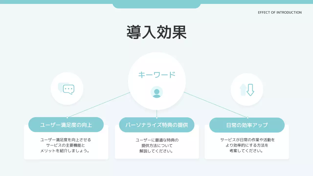 青 モダン アプリ 企画書 プレゼンテーション