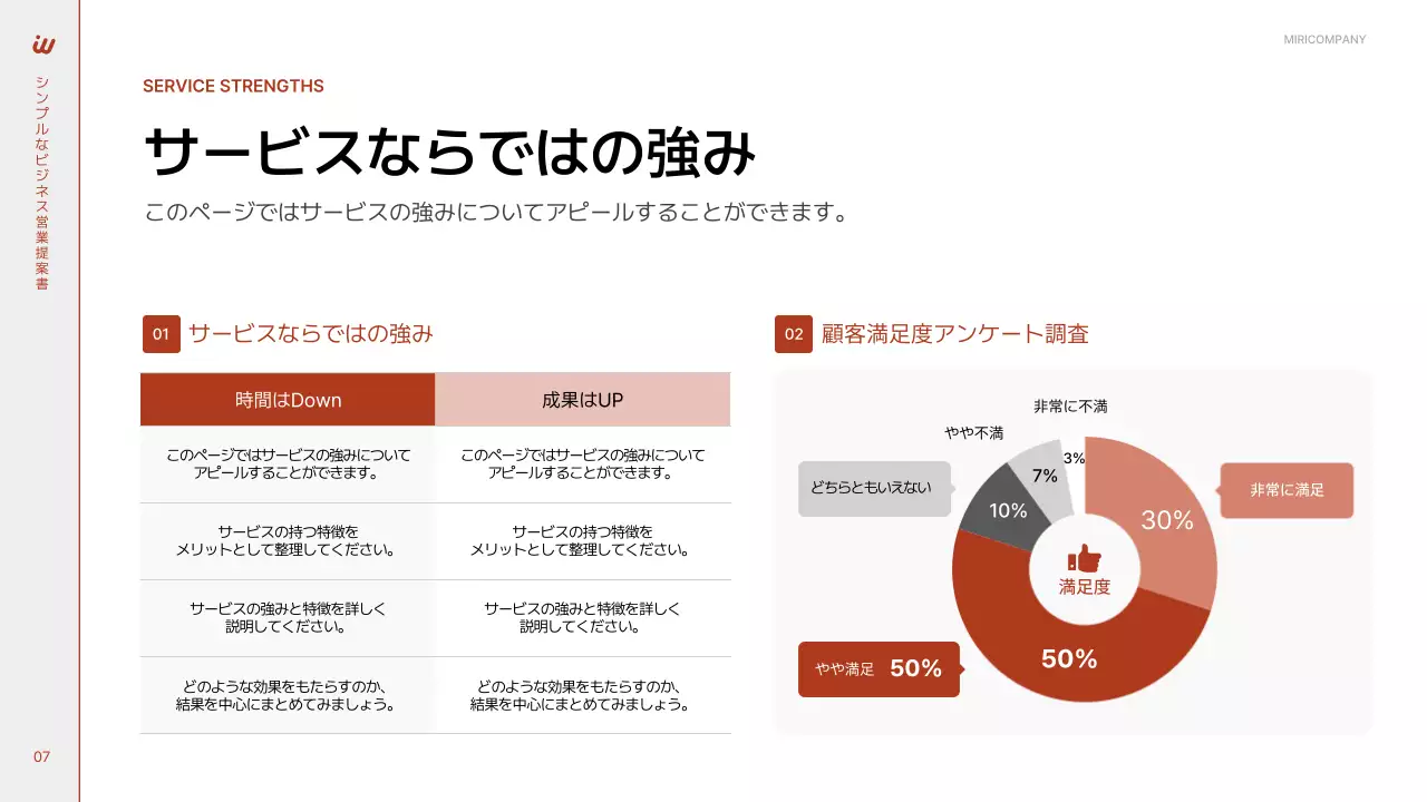 赤 シンプル ビジネス 提案書 プレゼンテーション