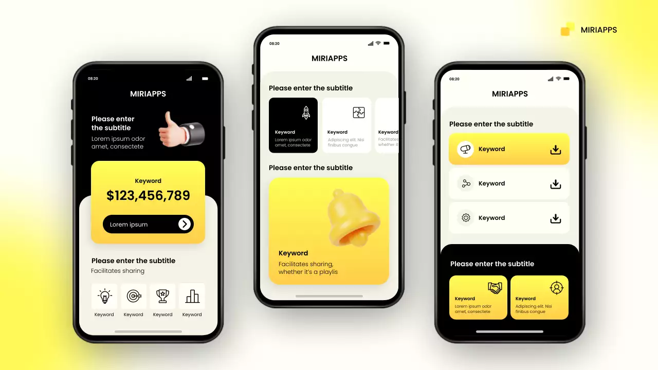 Yellow Modern Mobile Introduction Presentation