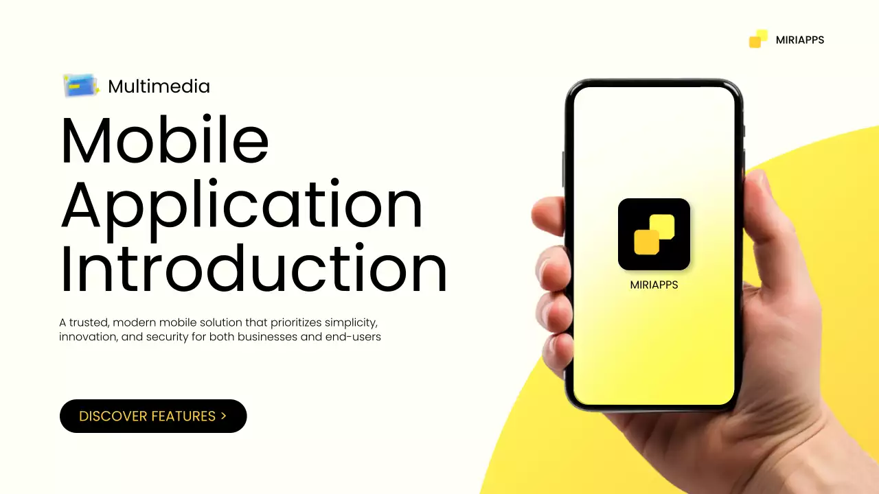 Yellow Modern Mobile Introduction Presentation