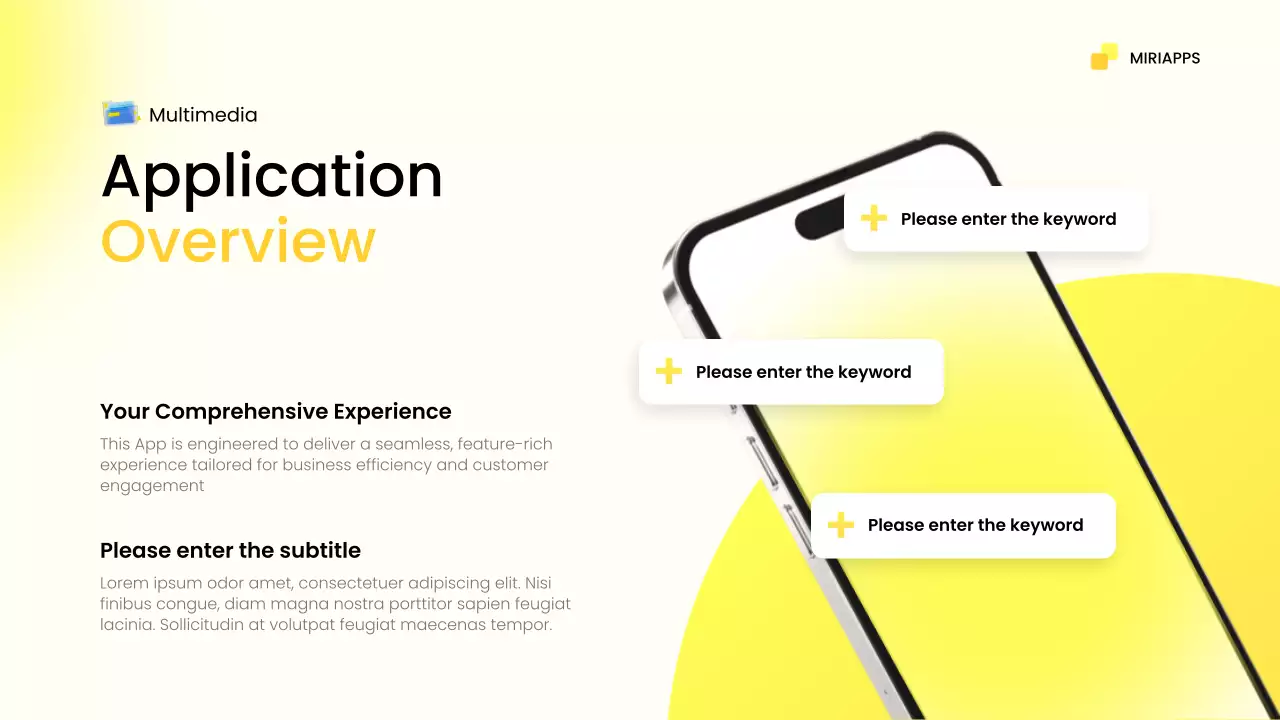 Yellow Modern Mobile Introduction Presentation