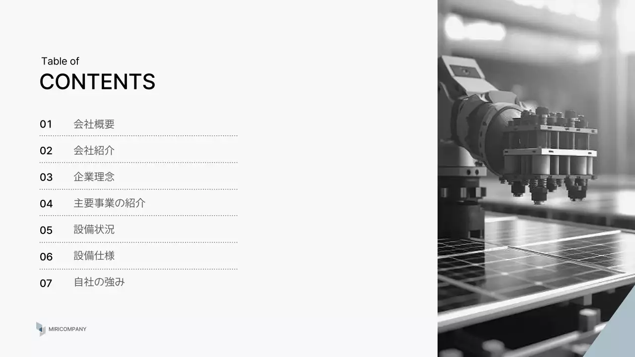 白 シンプル 会社紹介 プレゼンテーション