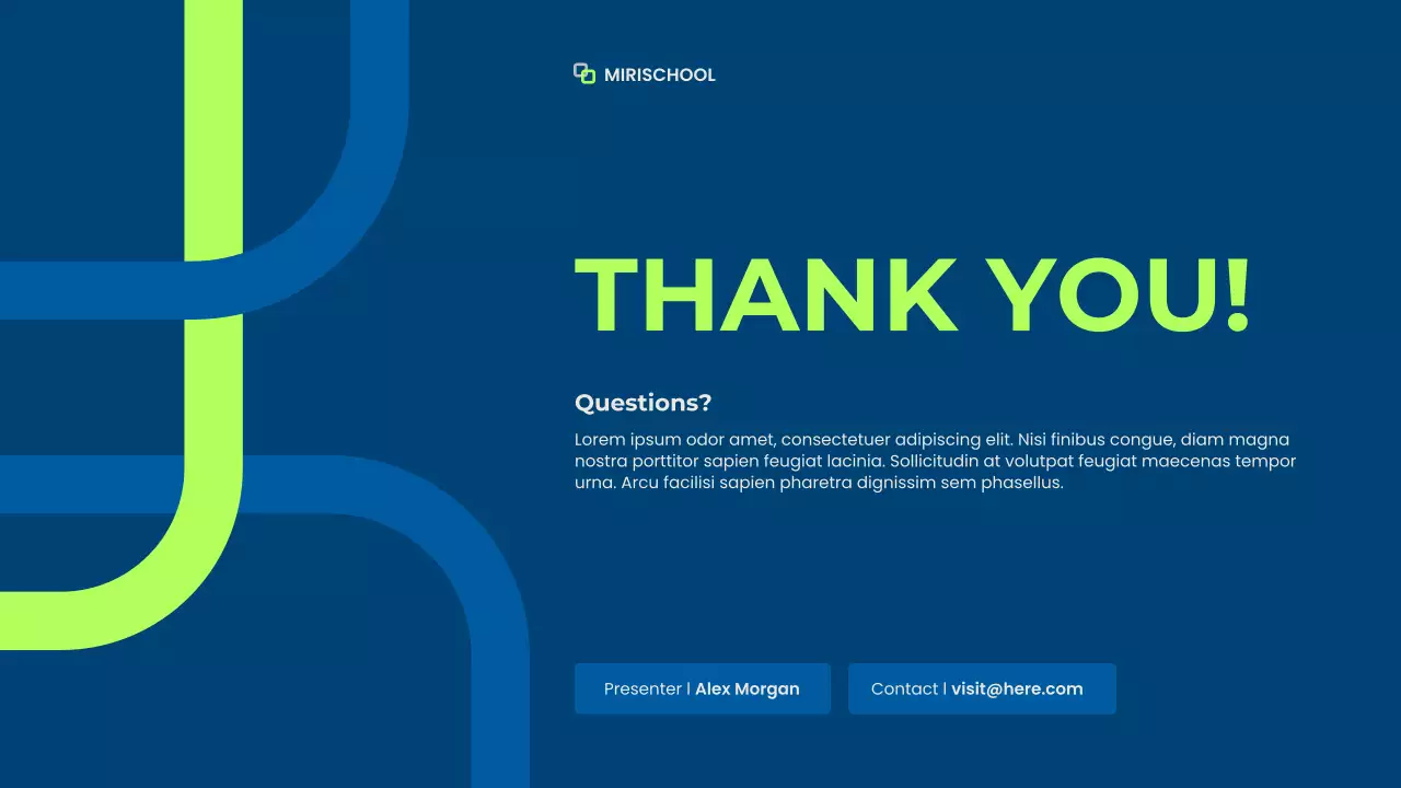 Blue Modern Academic Presentation