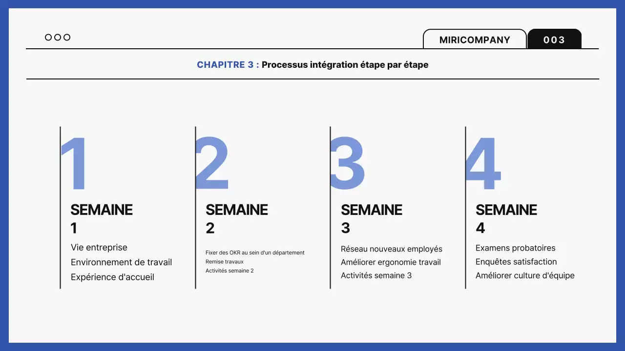 Guide de formation sur le lieu de travail moderne bleu
