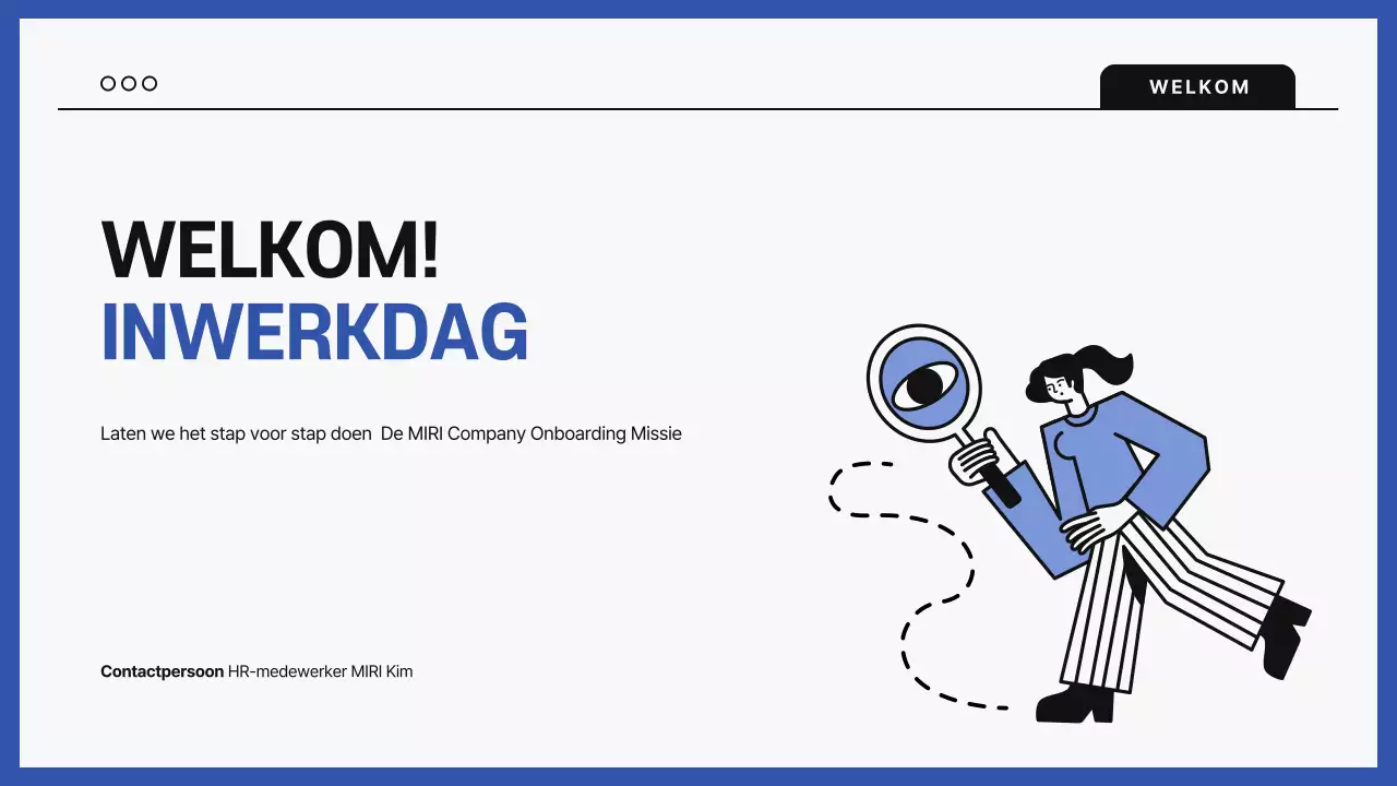 Blauwe trainingsgids voor moderne werkplekken