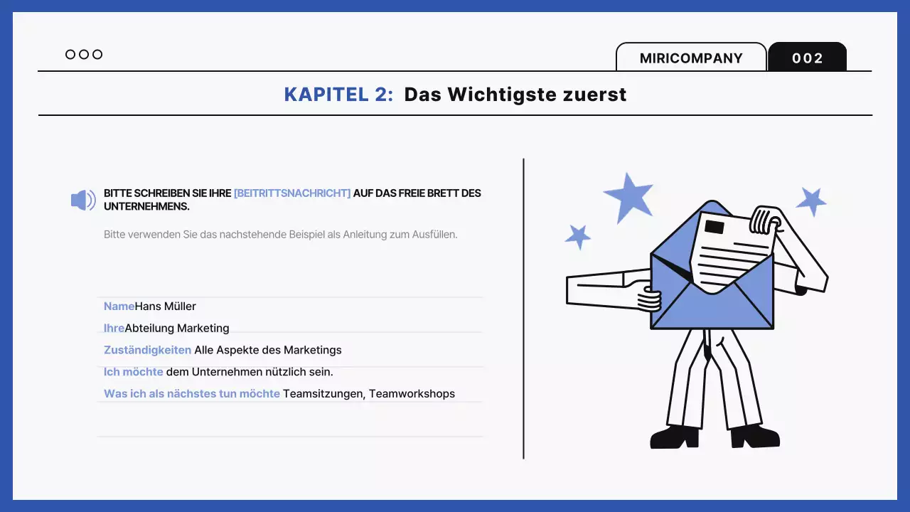 Blue Modern Workplace Schulungsleitfaden