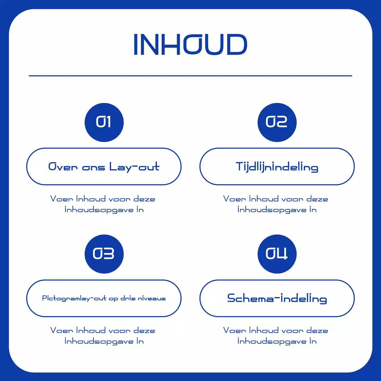 Blauw Modern Zakendocumentatie