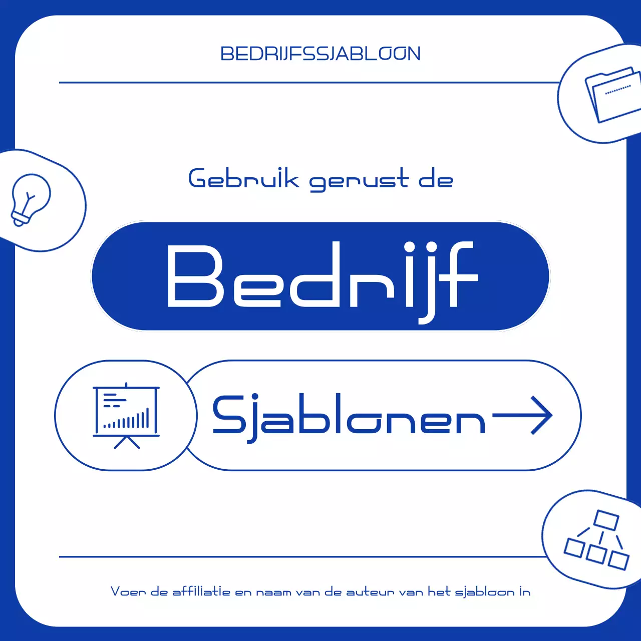 Blauw Modern Zakendocumentatie