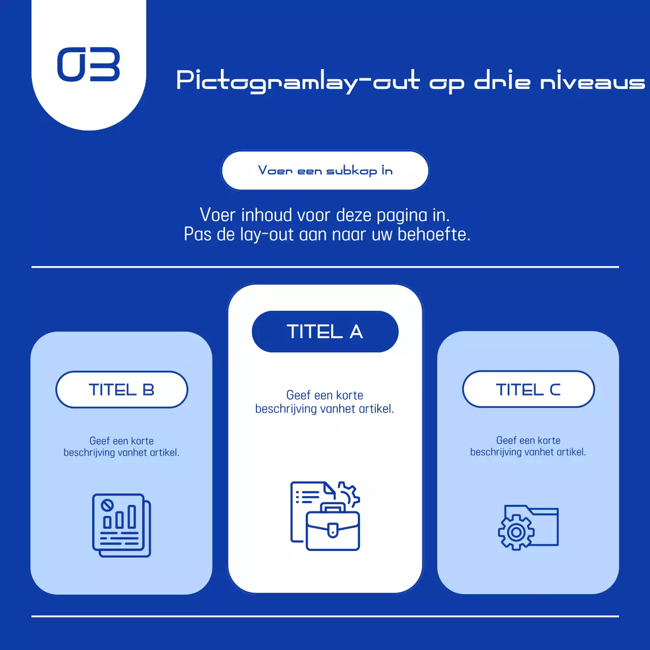 Blauw Modern Zakendocumentatie